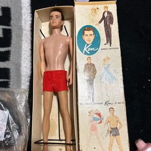 Original 1959 Kendall flocked brunette hair